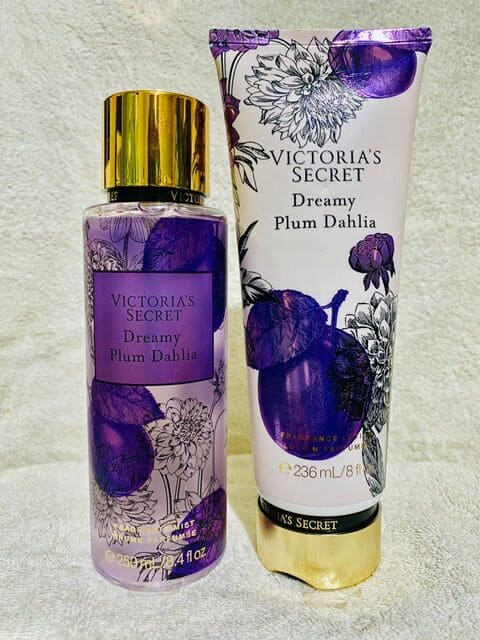 DUO. Dreamy Plum Dahlia (brume et crème)