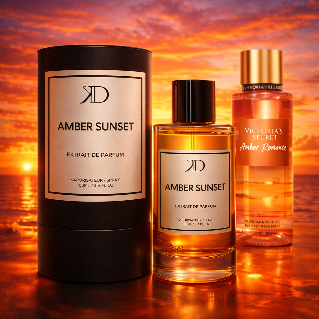 KD - AMBER SUNSET Extrait de Parfum | Inspiré de VICTORIA'S SECRET AMBER ROMANCE