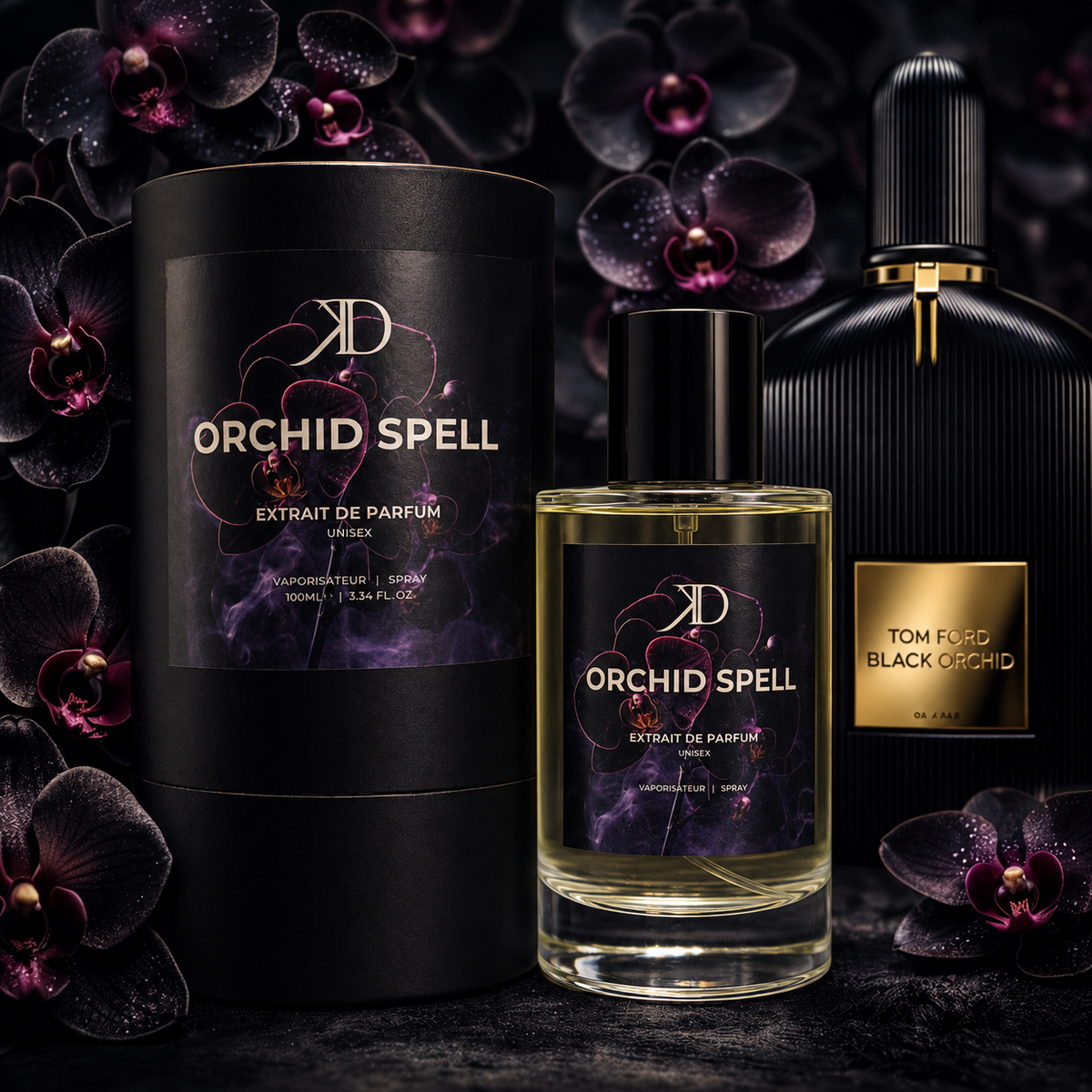 KD - ORCHID SPELL Extrait de Parfum | Inspiré de TOM FORD BLACK ORCHID