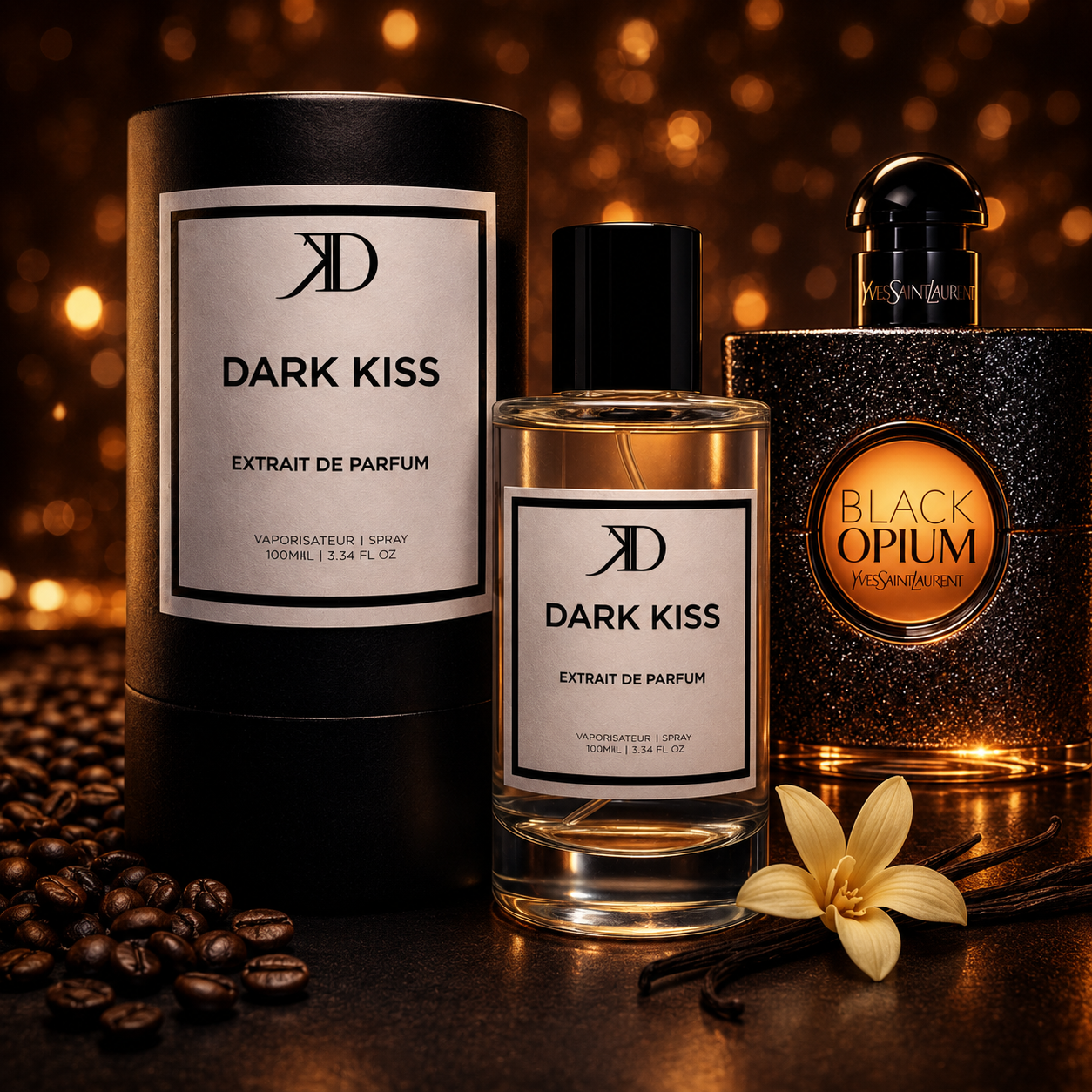 KD - DARK KISS Extrait de Parfum | Inspiré de YVES SAINT LAURENT BLACK OPIUM