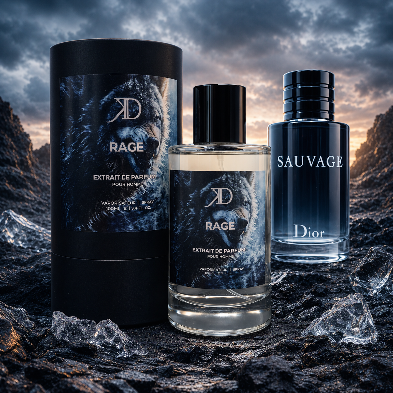 KD - RAGE Extrait de Parfum | Inspiré de DIOR SAUVAGE