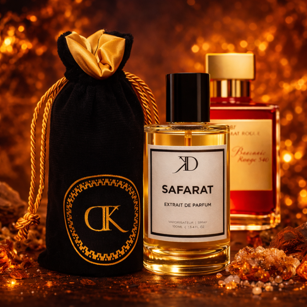 KD - SAFARAT Extrait de Parfum | Inspiré  MAISON FRANCIS KURKDJIAN BACCARAT ROUGE 540 EXTRAIT DE PARFUM