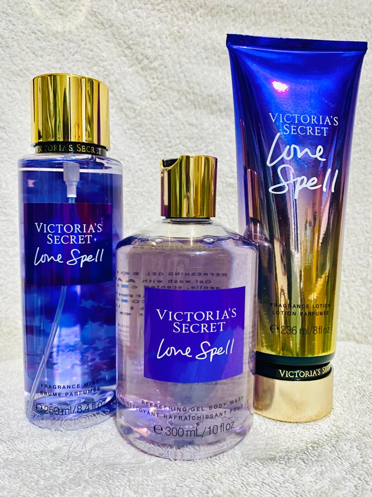 TRIO. Love spell (brume, crème et gel_douche)