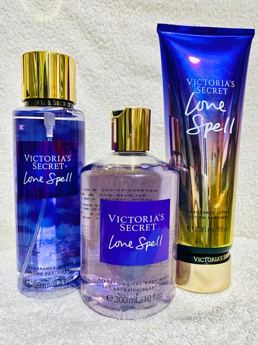 TRIO. Love spell (brume, crème et gel_douche)