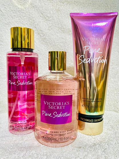 4 piece. Pure seduction (brume, crème et gel_douche+shimer